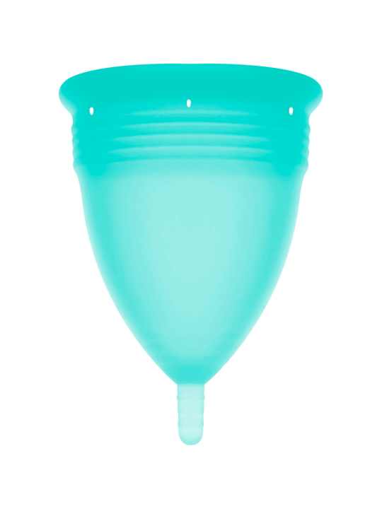 STERCUP COPPE MESTRUALI - MISURA L -  ACQUAMARINA - SILICONE FDA