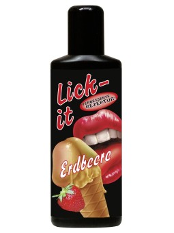 LUBRIFICANTE AROMA FRAGOLA LICK-IT - 100 ML