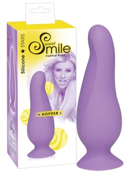 FALLO ANALE ANATOMICO SWEET SMILE HOPPER VIOLA - 10 CM