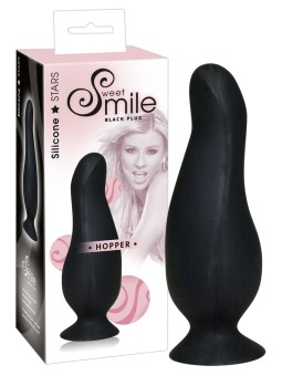 FALLO ANALE ANATOMICO SWEET SMILE HOPPER NERO - 10 CM