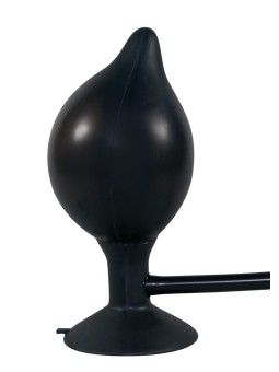 PLUG ANALE GONFIABILE IN SILICONE "TRUE BLACK"