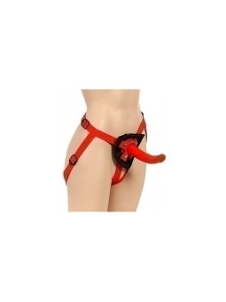 FALLO STRAP-ON SOPHIAS RIDER ROSSO - 18 CM