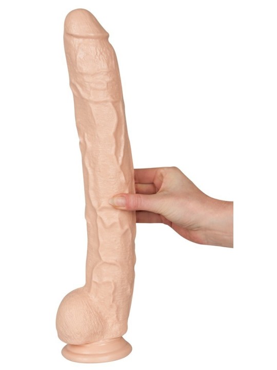 FALLO ENORME CON VENTOSA DOC JOHNSON "DICK RAMBONE" - CARNE - 42.5 CM