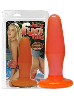 CUNEO ANALE \"JELLY FUN\" ARANCIONE - 11 CM