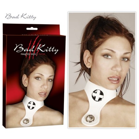 COLLARE CON CROCE E ANELLO BAD KITTY NURSE