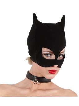 MASCHERA STILE NABUK BAD KITTY "CATMASK" NERO OPACO