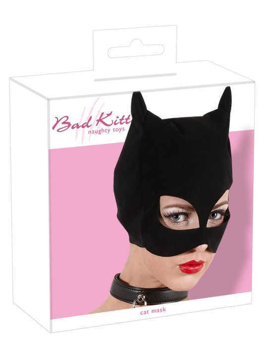 MASCHERA STILE NABUK BAD KITTY "CATMASK" NERO OPACO