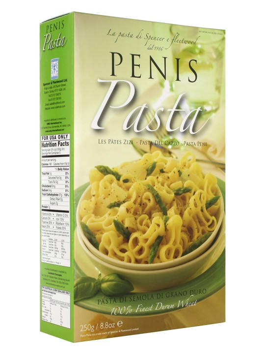 PASTA DI GRANO DURO A FORMA DI PENE - 200 GR