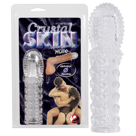 GUAINA FALLICA E PROLUNGA CRYSTAL SKIN