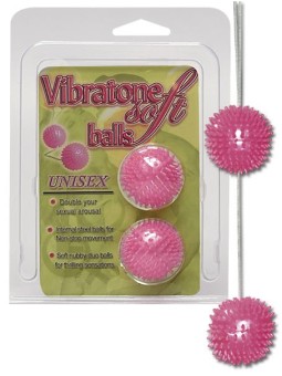 PALLINE DEL PIACERE IN SILICONE CON RILIEVI STIMOLANTI VIBRATONE SOFT BALLS