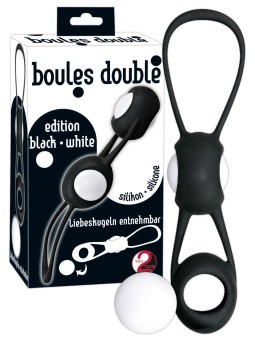 PALLINE DELL'AMORE IN SILICONE \"BOULES DOUBLE\" NERO