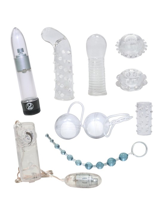 KIT DEL PIACERE 8 PEZZI "CRYSTAL CLEAR"