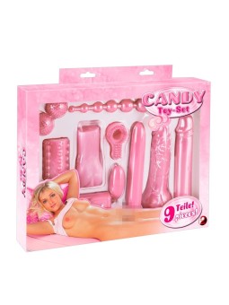 KIT DEL PIACERE 9 PEZZI CANDY TOY ROSA