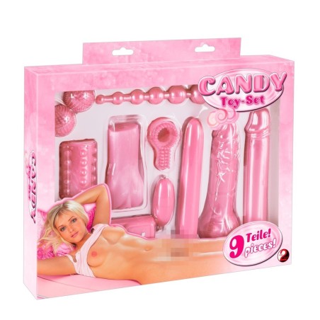 KIT DEL PIACERE 9 PEZZI CANDY TOY ROSA