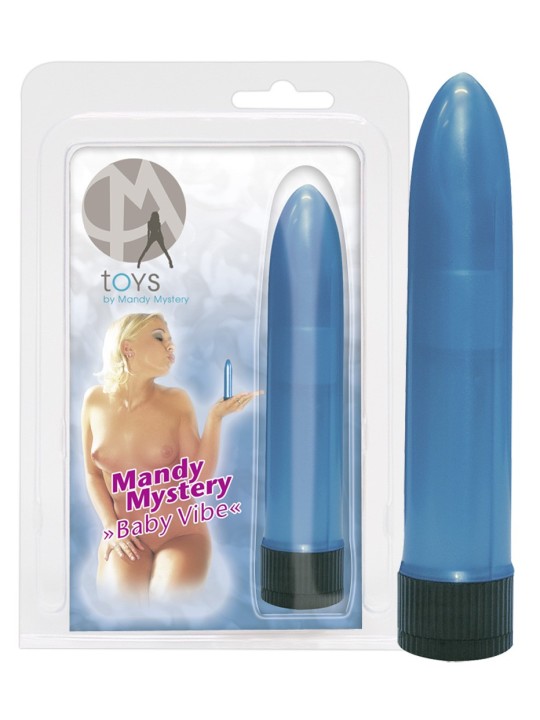 VIBRATORE CLASSICO MANDY MYSTERY "BABY VIBE" BLU