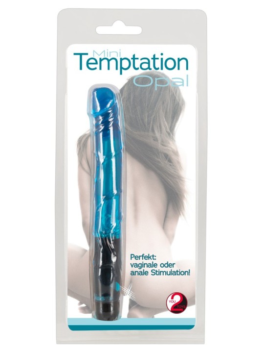 MINI VIBRATORE "TEMPTATION OPAL" BLU