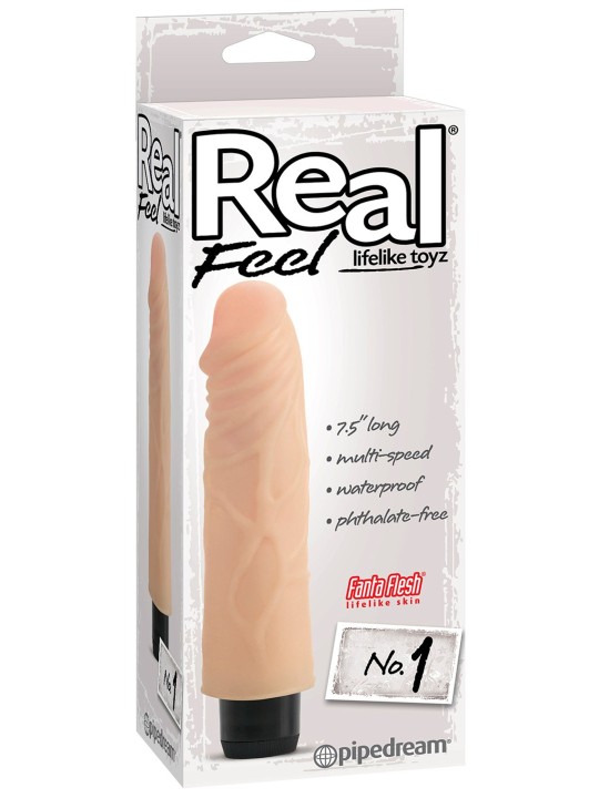 VIBRATORE REALISTICO "REAL FEEL LIFELIKE 1" CARNE - 20 CM