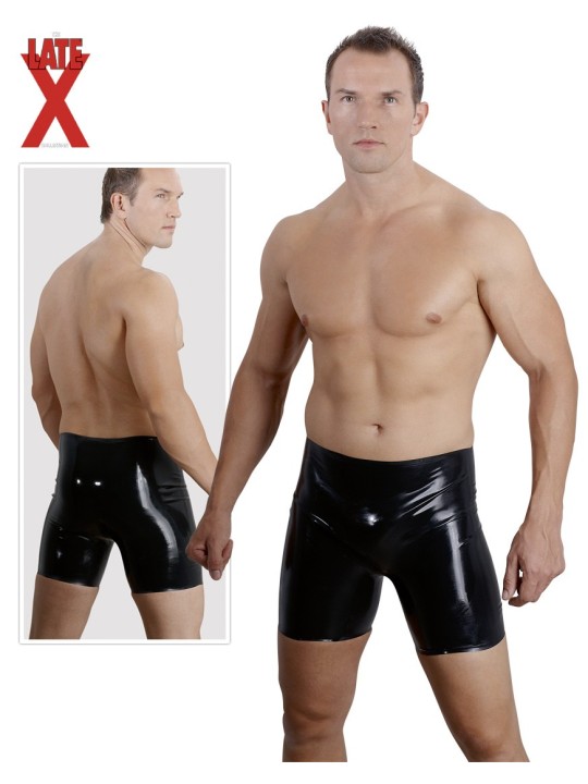 BERMUDA UOMO IN LATEX NERO